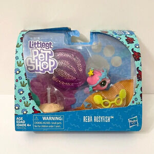 Littlest Pet Shop LPS Pets Reba Rosyfish Series 3 Damaged Box